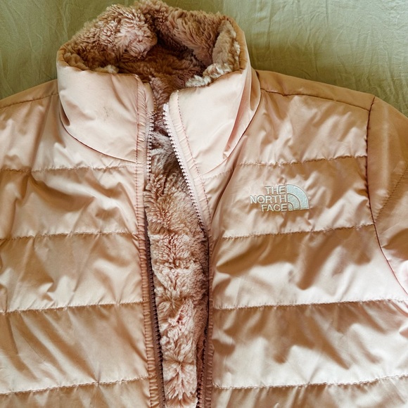 The North Face Reversible Mossbud Swirl Jacket Girls - Picture 3 of 11